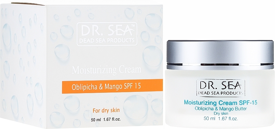 Moisturizing Cream with Sea Buckthorn & Mango Oil SPF 15 - Dr. Sea Moisturizing Cream SPF 15 — photo N1