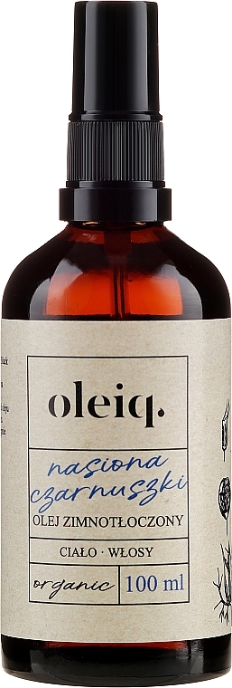 Hair & Body Black Cumin Oil - Oleiq Black Cumin Hair And Body Oil — photo N1