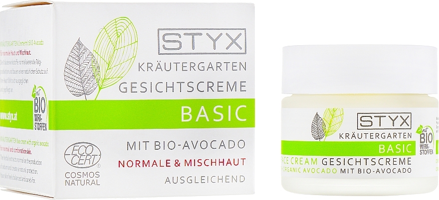 Cream for Normal Skin "Avocado" - Styx Naturcosmetic Basic Mit Bio-Avocado — photo N1