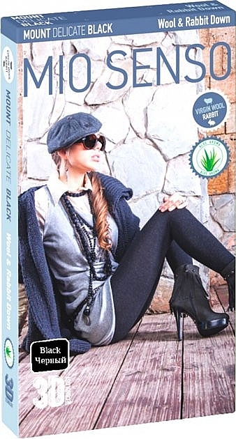 Tights "Mount Delicate" 250 Den, natural black - Mio Senso — photo N1