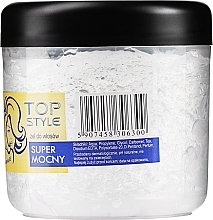 Extra Strong Hold Hair Gel - Top Style — photo N2