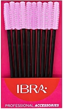 Fragrances, Perfumes, Cosmetics Silicone Lash Brush, 10 pcs, pink - Ibra