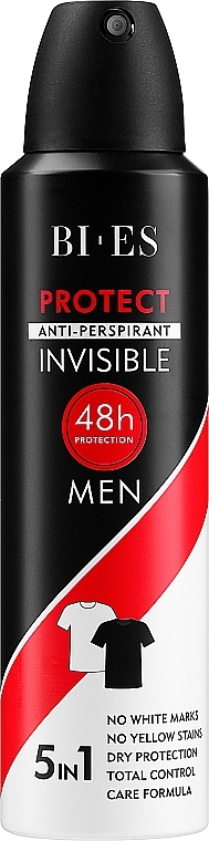 Antiperspirant Spray - Bi-Es Men Protect Anti-Perspirant Invisible — photo N1
