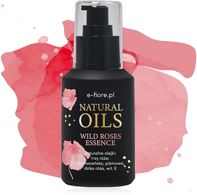 Rose Oil Serum - E-Fiore Natural Oil Wild Roses Essence — photo N1