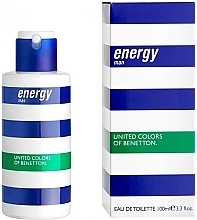 Fragrances, Perfumes, Cosmetics Benetton Energy Man - Eau de Toilette (tester without cap)