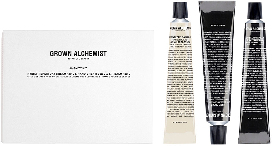 Set - Grown Alchemist Amenity Kit (h/cr/20ml + f/cr/12ml + lip/balm/12ml) — photo N1