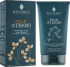 Fragrances, Perfumes, Cosmetics Tonic Body Cream - Nature's Foglie d’Ebano Toning Body Cream