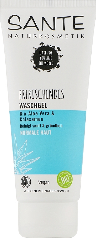 Face Cleansing Bio Gel for Normal Skin "Aloe Vera & Chia Seed" - Sante Erfrischendes Waschgel Bio-Aloe Vera & Chiasamen — photo N5