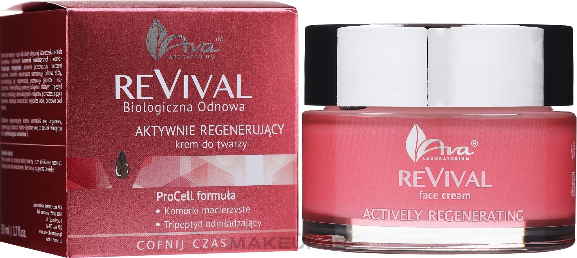 Regenerating Facial Cream - Ava Laboratorium Revival — photo 50 ml