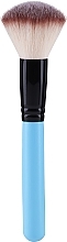 Fragrances, Perfumes, Cosmetics Powder Brush, blue with beige fibers - Econtour Simple