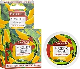 Fragrances, Perfumes, Cosmetics Hand Butter "Nourishing Banana" - Bielenda Hand Butter Nourishing Banana