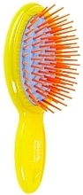 Hair Brush 13.6x5.8 cm, yellow - Janeke Handbag Air-Cushioned Brush — photo N1