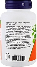 Saw Palmetto Extract - Now Foods Saw Palmetto Extract, 160mg — photo N16