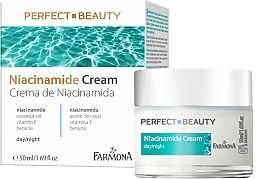 Fragrances, Perfumes, Cosmetics Day and Night Moisturizing Anti-Wrinkle Cream with Niacinamide - Farmona Perfect Beauty Niacinamide Cream