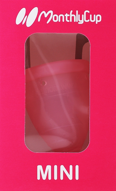 Menstrual Cup, mini size, pink topaz - Menskopp Intimate Care Mini — photo N1