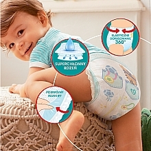 Diaper Pants, size 3, 6-11 kg, 204 pcs - Pampers — photo N4
