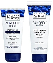 Fragrances, Perfumes, Cosmetics Set - Natural Sea Beauty Mineral Aqua (gel/60ml + scrub/100ml)