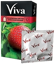 Fragrances, Perfumes, Cosmetics Latex Condoms "Fragrant Colored", 12 pcs - Viva