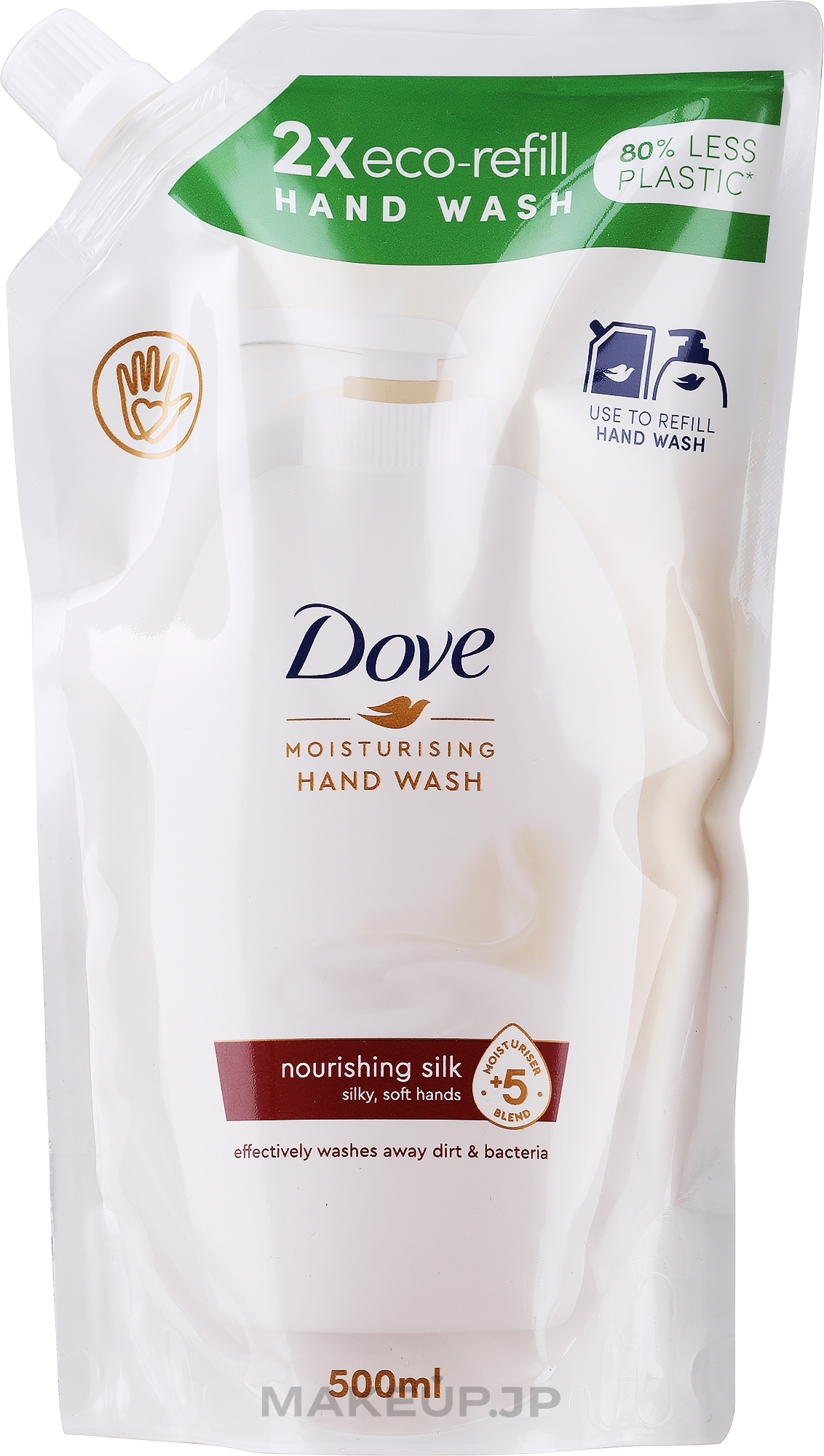 Liquid Cream Soap - Dove Caring Hand Wash Nourishing Silk (doypack) — photo 500 ml