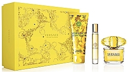 Fragrances, Perfumes, Cosmetics Versace Yellow Diamond - Set (edt/90ml + sh/gel/150ml + edt/10ml)