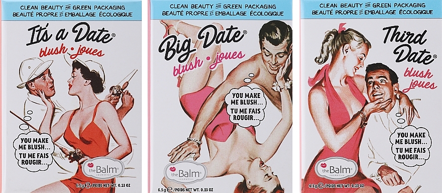 Set - theBalm Date Night Blush Set (blush/3x6.5g) — photo N2