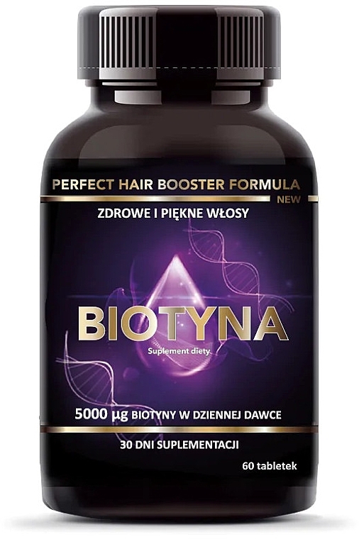 Biotin 5000 mcg Food Supplement - Intenson Perfect Hair Booster Formula Biotin — photo N1