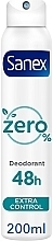 Fragrances, Perfumes, Cosmetics Antiperspirant Deodorant - Sanex Zero% Deodorant Extra Control
