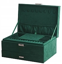 Velour Jewelry Box, green - Ecarla — photo N2