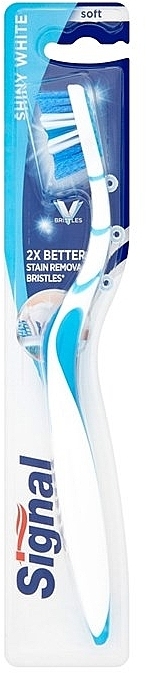 Toothbrush, Soft - Signal Periuta de Dinti Shiny White — photo N1