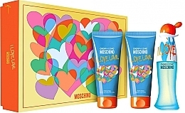 Fragrances, Perfumes, Cosmetics Moschino I Love Love - Set (edt/50ml + b/lot/100ml + sh/gel/100ml)