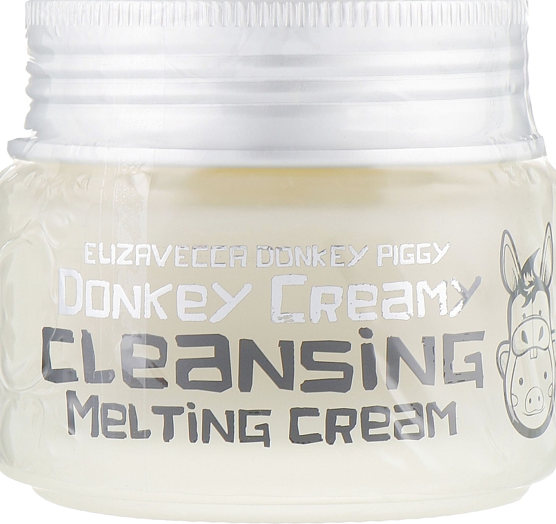 Cleansing Makeup Remover Oil Cream - Elizavecca Donkey Creamy Cleansing Melting Cream — photo N2