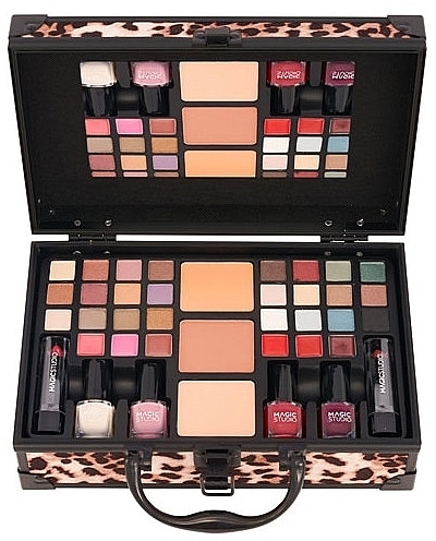 Makeup Set in Case, 41 products - Magic Studio Wild Safari All In One Case — photo N1