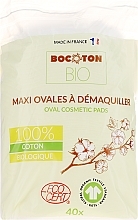 Baby Cotton Pads, oval, 40 pcs - Bocoton Bio — photo N1