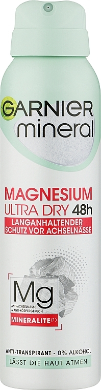 Women Anteperspirant 'Magnesium Ultradryness' - Garnier Mineral Deodorant — photo N4