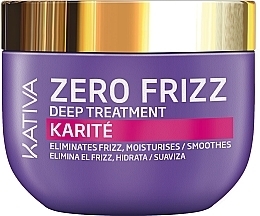 Fragrances, Perfumes, Cosmetics Smoothing Hair Mask - Kativa Zero Frizz Deep Treatment