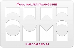 Fragrances, Perfumes, Cosmetics Stamping Plate #5 - Moyra Shape Card