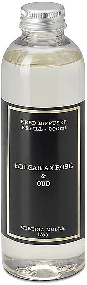 Cereria Molla Bulgarian Rose & Oud - Reed Diffuser (refill) — photo N1