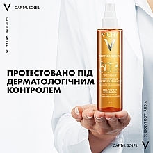 Face, Body and Hair Ends Waterproof Sunscreen Oil, SPF 50+ - Vichy Capital Soleil Invisible Oil SPF 50+ — photo N8