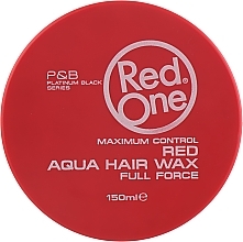 Watery Hair Wax - RedOne Aqua Hair Gel Wax Full Force Red — photo N2