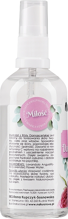 Damask Rose Hydrolate - Naturolove Hydrolat — photo N2