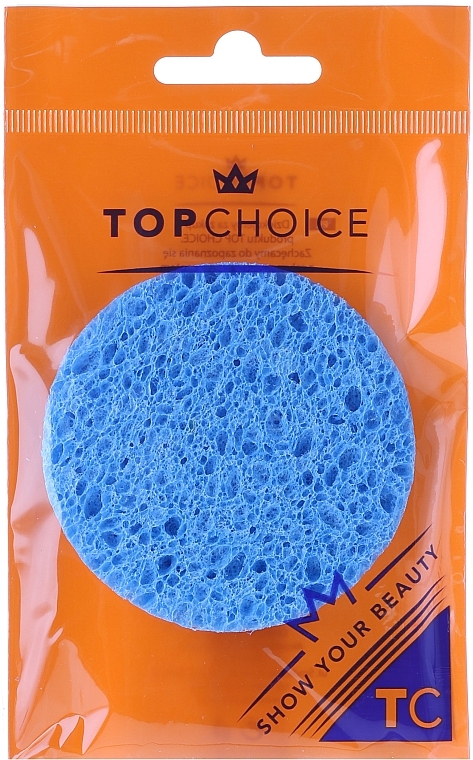 Cellulose Makeup Remover Sponge 6470, Blue - Top Choice — photo N3