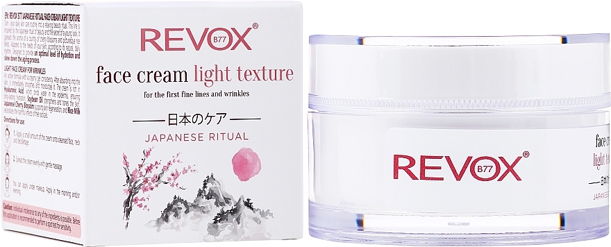 Light Anti-Wrinkle Face Cream - Revox Japanese Ritual Light Face Cream — photo N13