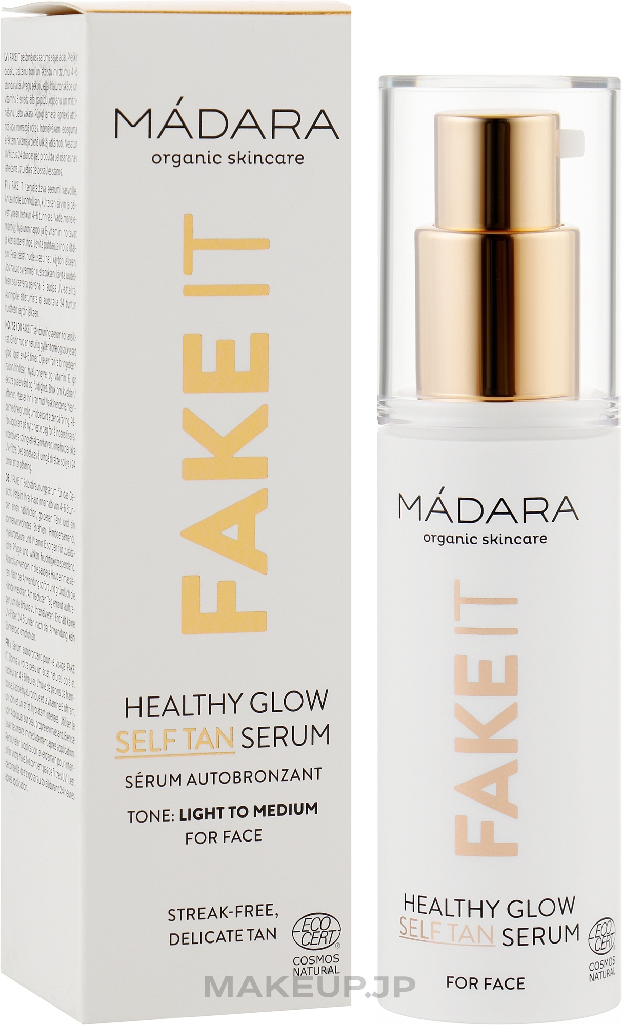 Self-Tanning Face Serum - Madara Cosmetics Fake It Healthy Glow Self Tan Serum — photo 30 ml