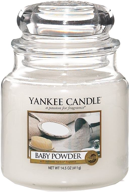 Candle in Glass Jar - Yankee Candle Baby Powder — photo N4