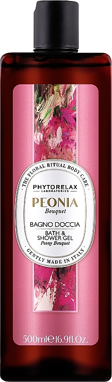 Bath & Shower Gel 'Peony Bouquet' - Phytorelax Laboratories Floral Ritual Bath & Shower Gel — photo N1