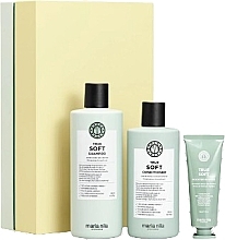 Set - Maria Nila True Soft (shampoo/350 ml + cond/300 ml + mask/50 ml) — photo N1