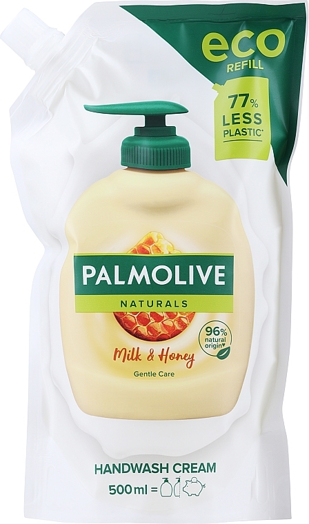 Liquid Soap Naturel "Honey and Moisturizing Milk" (refill) - Palmolive Naturel — photo N3