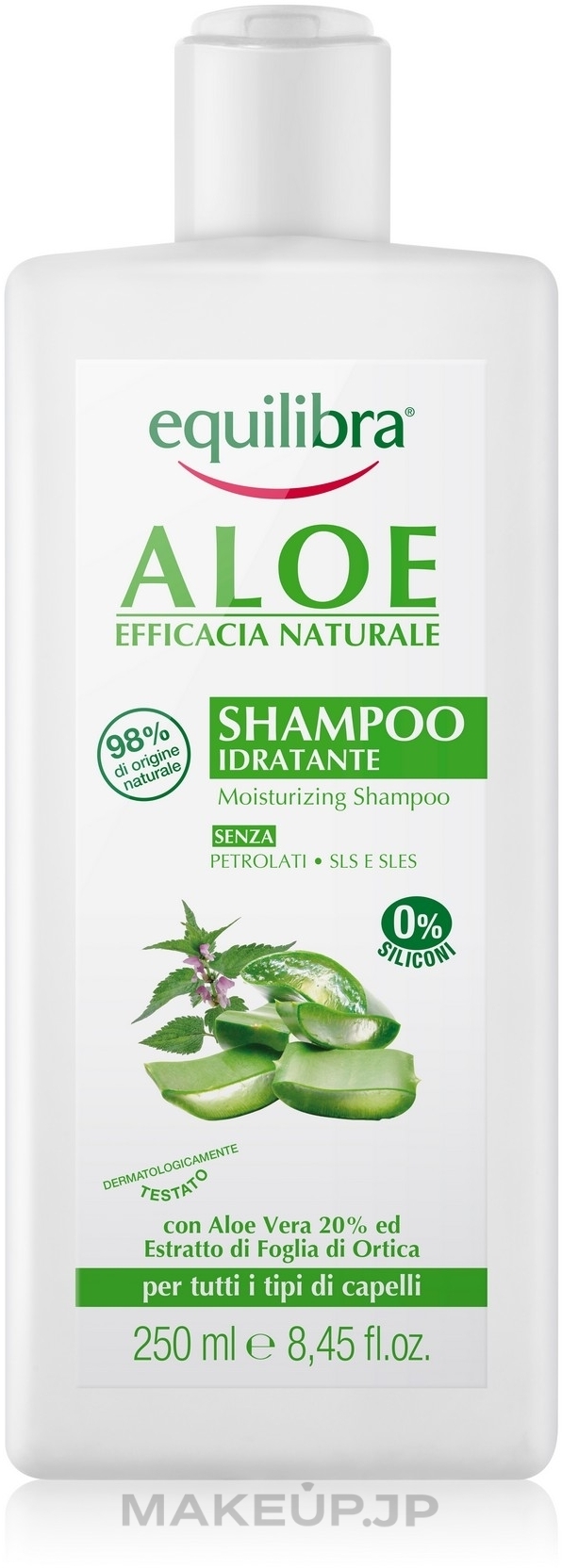 Moisturizing Shampoo "Aloe Vera" - Equilibra  — photo 250 ml