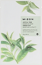 GIFT! Green Tea Sheet Face Mask - Mizon Joyful Time Essence Mask — photo N1