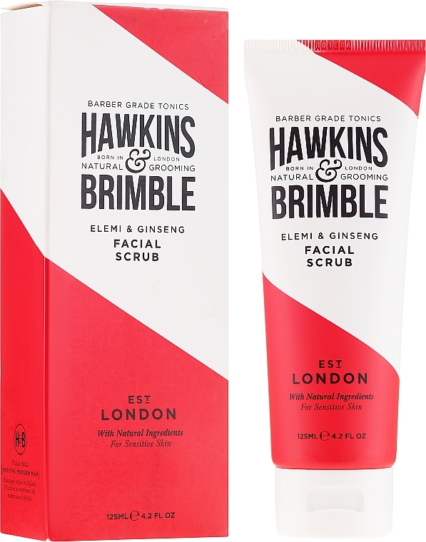 Shave Prep Face Peeling - Hawkins & Brimble Elemi & Ginseng Pre Shave Scrub — photo N1